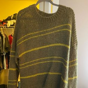Green stripped sweater from Aerie